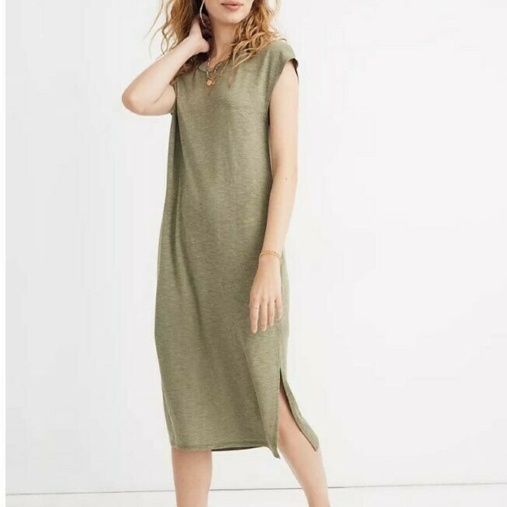 Madewell - Muscle Midi Dress - Green - S